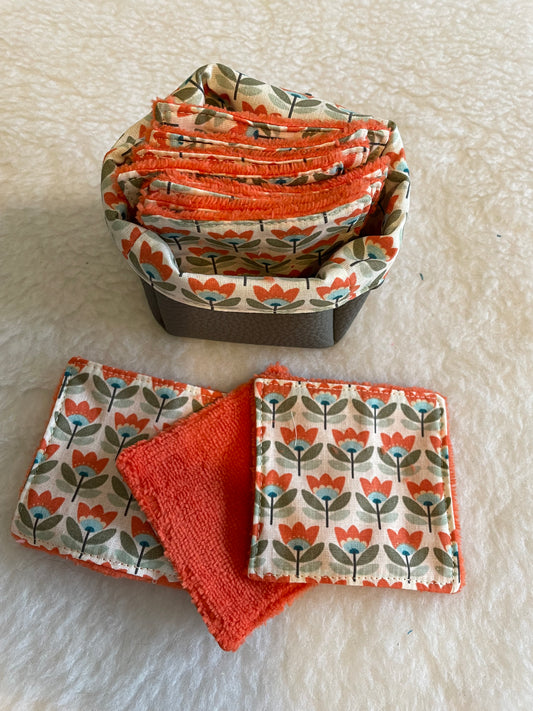 Panier et lingettes paprika